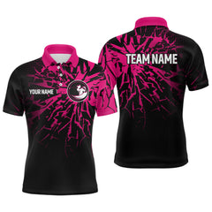 Maxcorners Pink Golf Polo Shirt Custom Golf Shirts for Men and Women Team Golf ApparelMT0306