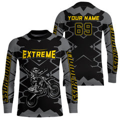 Maxcorners Motocross Racing Jersey Custom Dirt Bike Motorcycle Riding Shirt For Kid Men Women MT2709