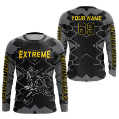 Maxcorners Motocross Racing Jersey Custom Dirt Bike Motorcycle Riding Shirt For Kid Men Women MT2709