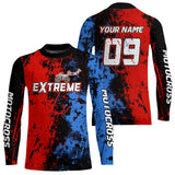 Maxcorners Motocross Racing Dirt Bike Jersey For Kid Men Women Motorcycle Shirt Upf30+ MT2709