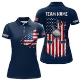 Maxcorners Custom American Flag Golf Polo Shirt Patriotic Us Golf Polo For Men Women