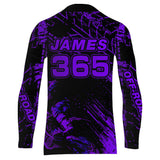 Maxcorners Motocross Racing Jersey Purple Upf30+ Men Women Kid Dirt Bike Shirt Motorcycle Jersey MT2809