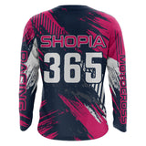 Maxcorners Pink Motocross Racing Jersey Upf30+ Off-road MX Racing Dirt Bike Jersey Kid Girl Women XM174 MT2809
