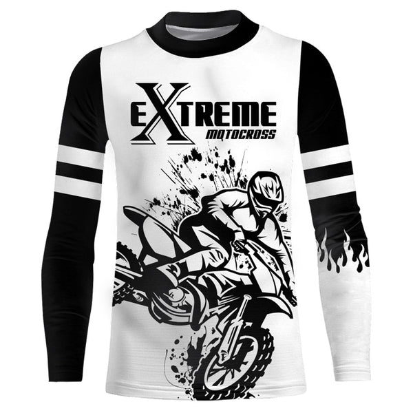 Maxcorners Motocross Racing Jersey Upf30+ Youth Dirt Bike Shirt Motorcycle Off-Road Men Kid Women XM175 MT2809
