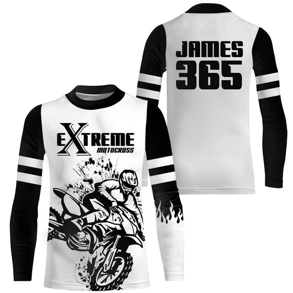 Maxcorners Motocross Racing Jersey Upf30+ Youth Dirt Bike Shirt Motorcycle Off-Road Men Kid Women XM175 MT2809