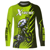 Maxcorners Green Motocross Racing Jersey Upf30+ Dirt Bike Shirt Motorcycle Men Kid Women XM176 MT2809