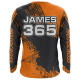 Maxcorners Orange Motocross Racing Jersey Men Kid Upf30+ Dirt Bike Off-Road Shirt MX Jersey MT2809