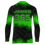 Maxcorners Racing Motocross Jersey Green Upf30+ Dirt Bike Off-Road Youth Kid Men Motorcycle Shirt XM251 MT2809