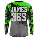 Maxcorners Motocross Racing Jersey Green Upf30+ Dirt Bike Shirt Men Women Kid MX Off-Road Jersey XM154 MT2809