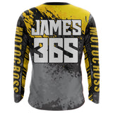 Maxcorners Motocross Racing Jersey Yellow Upf30+ Dirt Bike Shirt Men Women Kid MX Off-Road Jersey XM154 MT2809