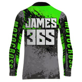 Maxcorners Motocross Racing Jersey Green Upf30+ Dirt Bike Shirt Men Women Kid MX Off-Road Jersey XM154 MT2809