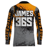 Maxcorners Motocross Racing Jersey Orange Upf30+ Dirt Bike Shirt Men Women Kid MX Off-Road Jersey XM154 MT2809
