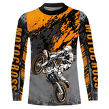 Maxcorners Motocross Racing Jersey Orange Upf30+ Dirt Bike Shirt Men Women Kid MX Off-Road Jersey XM154 MT2809
