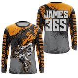 Maxcorners Motocross Racing Jersey Orange Upf30+ Dirt Bike Shirt Men Women Kid MX Off-Road Jersey XM154 MT2809