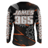 Maxcorners Orange Motocross Racing Jersey Upf30+ Dirt Bike Shirt Kids Women Men Off-road Jersey XM199 MT2809