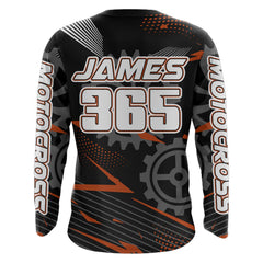 Maxcorners Orange Motocross Racing Jersey Upf30+ Dirt Bike Shirt Kids Women Men Off-road Jersey XM199 MT2809