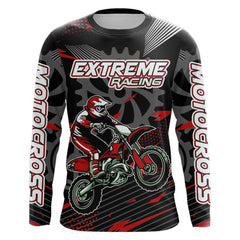 Maxcorners Red Motocross Racing Jersey Upf30+ Dirt Bike Shirt Kids Women Men Off-road Jersey XM199 MT2809