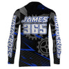 Maxcorners Blue Motocross Racing Jersey Upf30+ Dirt Bike Shirt Kids Women Men Off-road Jersey XM199 MT2809