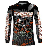 Maxcorners Orange Motocross Racing Jersey Upf30+ Dirt Bike Shirt Kids Women Men Off-road Jersey XM199 MT2809