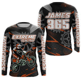 Maxcorners Orange Motocross Racing Jersey Upf30+ Dirt Bike Shirt Kids Women Men Off-road Jersey XM199 MT2809