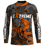 Maxcorners Motocross Jersey Orange Upf30+ Dirt Bike MX Racing Kid Men Women Motorcycle Shirt XM112 MT2809