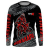 Maxcorners Motocross Jersey Kid Men Dirt Bike Racing Shirt Upf30+ Off-road Motorcycle Jersey Red MT2809
