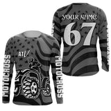 Maxcorners ATV Motocross Racing Jersey Upf30+ Custom ATV Quad Bike Jersey Men Kid Women Riding MT2809