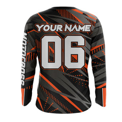 Maxcorners Orange Motocross Racing Jersey Kid Women Men Upf30+ Youth Dirt Bike Off-Road Shirt MT2809
