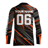 Maxcorners Orange Motocross Racing Jersey Kid Women Men Upf30+ Youth Dirt Bike Off-Road Shirt MT2809
