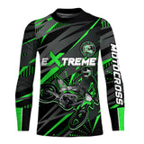 Maxcorners Green Motocross Racing Jersey Kid Women Men Upf30+ Youth Dirt Bike Off-Road Shirt MT2809