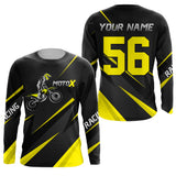Maxcorners Motocross Racing Jersey Yellow Men Kid Upf30+ Dirt Bike Shirt Off-Road Racing Jersey XM248 MT2809