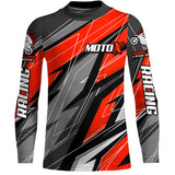 Maxcorners Red Motocross Racing Jersey Kid Women Men Dirt Bike Shirt Upf30+ Off-Road Riding Shirt XM249 MT2809
