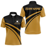 Maxcorners Custom Golf Polo Shirt For Men Golf Polo Shirt Yellow Golf Polo