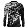 Maxcorners White Black Motocross Racing Jersey Upf30+ Kid Men Women Dirt Bike Shirt Off-road Jersey MT2709