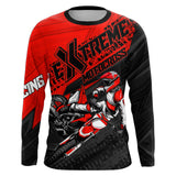 Maxcorners Red Motocross Racing Jersey Upf30+ Kid Men Women Dirt Bike Shirt Off-road Jersey MT2709