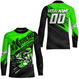 Maxcorners Green Motocross Racing Jersey Upf30+ Kid Men Women Dirt Bike Shirt Off-road Jersey MT2709