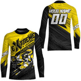 Maxcorners Yellow Motocross Racing Jersey Upf30+ Kid Men Women Dirt Bike Shirt Off-road Jersey MT2709