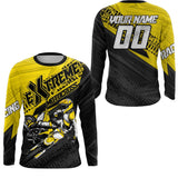 Maxcorners Yellow Motocross Racing Jersey Upf30+ Kid Men Women Dirt Bike Shirt Off-road Jersey MT2709