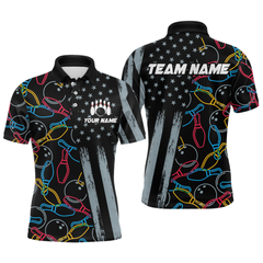 Maxcorners Customize Bowling Shirts for Men Women and Team Bowling Polo & 1/4 Zip Shirt TU0506