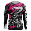 Maxcorners Pink Motocross Jersey Youth Women Men Upf30+ Dirt Bike Shirt Motorcycle Riding Shirt XM271 MT2809