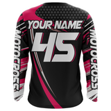 Maxcorners Motocross Racing Jersey Women Kid Girl Upf30+ Dirt Bike Shirt Off-Road MX Jersey XM273 MT2809