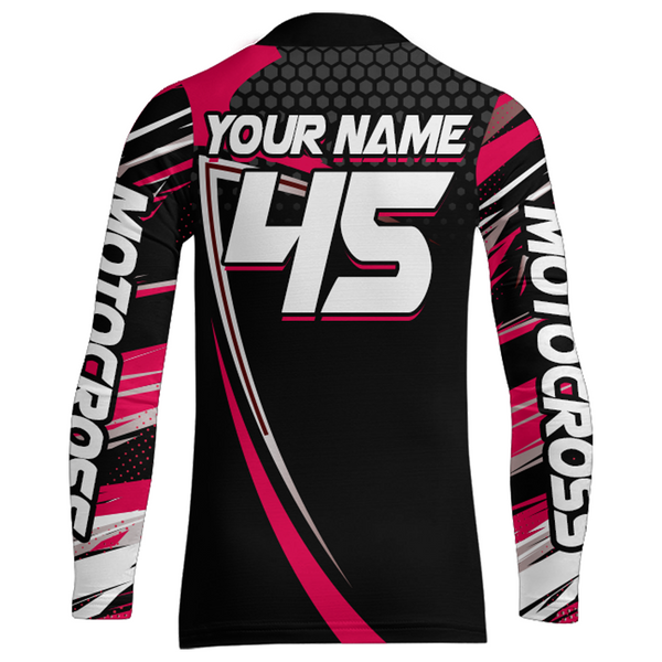 Maxcorners Motocross Racing Jersey Women Kid Girl Upf30+ Dirt Bike Shirt Off-Road MX Jersey XM273 MT2809