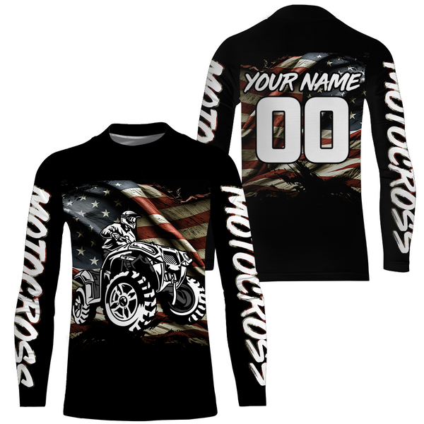 Maxcorners ATV Motocross Racing Jersey Upf30+ Quad Bike Jersey Men Kid Women ATV American MT2809