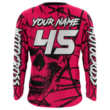 Maxcorners Motocross Racing Jersey Pink Upf30+ Dirt Bike Shirt MX Off-Road Motorcycle Shirt MT2709