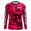 Maxcorners Motocross Racing Jersey Pink Upf30+ Dirt Bike Shirt MX Off-Road Motorcycle Shirt MT2709