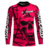 Maxcorners Motocross Racing Jersey Pink Upf30+ Dirt Bike Shirt MX Off-Road Motorcycle Shirt MT2709