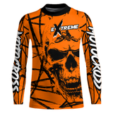 Maxcorners Motocross Racing Jersey Orange Upf30+ Dirt Bike Shirt MX Off-Road Motorcycle Shirt MT2709