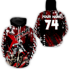 Maxcorners Motocross Racing Hoodie Jersey for Men Women Off-road Dirt Bike Hoodie Shirt LM2809