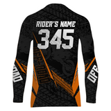 Maxcorners Motocross Racing Jersey Kid Women Men Dirt Bike Shirt Upf30+ Off-road Jersey Orange MT2809