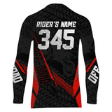 Maxcorners Motocross Racing Jersey Kid Women Men Dirt Bike Shirt Upf30+ Off-road Jersey Red MT2809